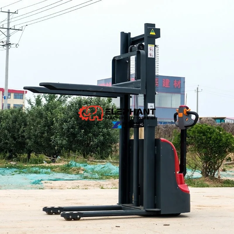 High Quality Electric Stacker Forklift, Multi-function Hydraulic Pallet Lift Truck Low Maintenance Warehouse Handling Machine