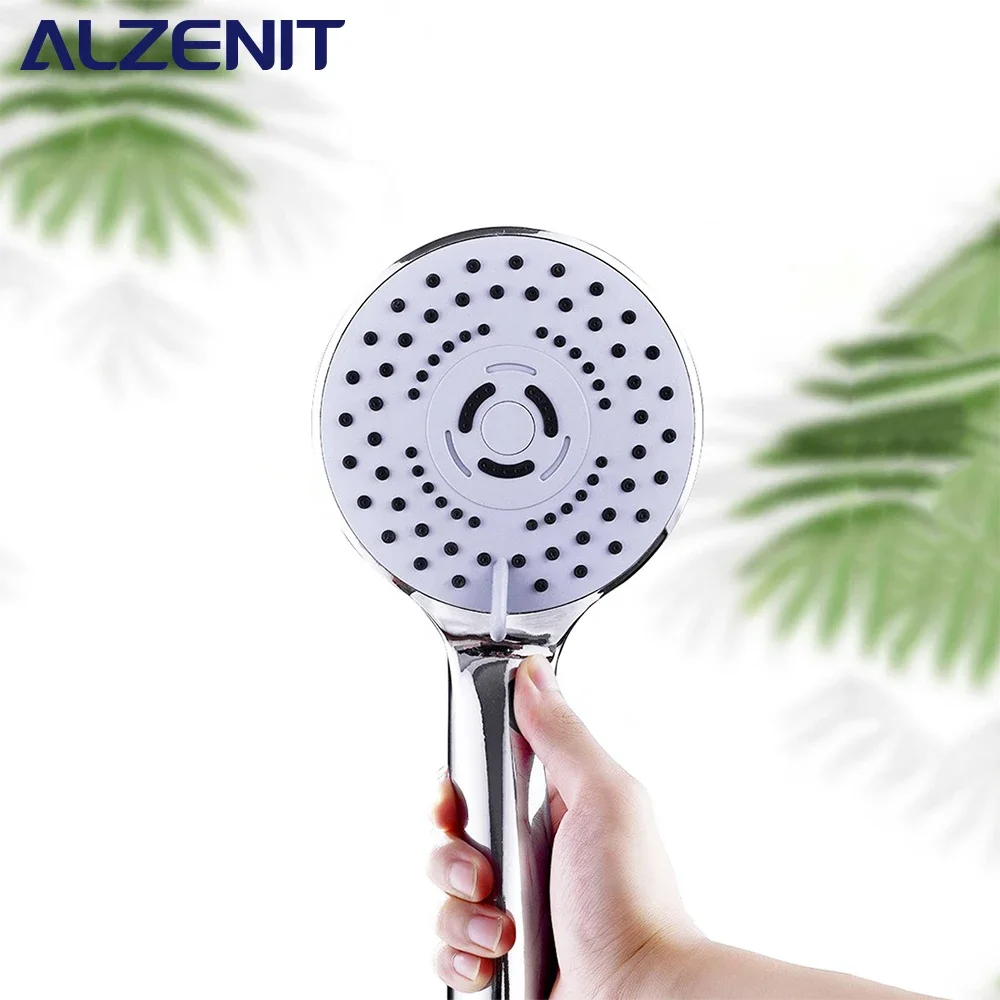 ABS Shower Head Multi-Level Adjustment Faucet Wall Mounted Handheld Stand High Pressure Douche Product Bathroom Accessories