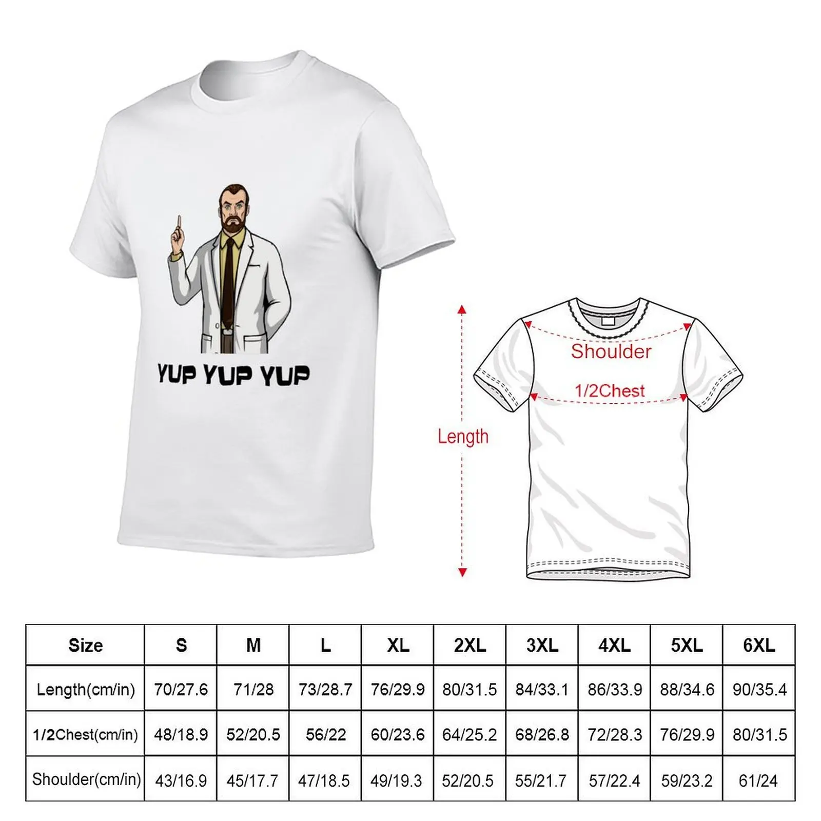 Dr. Krieger from Archer Holding His Finger Up T-Shirt t shirts for man graphic tees t shirt for man 100 percent cotton T-Shirt