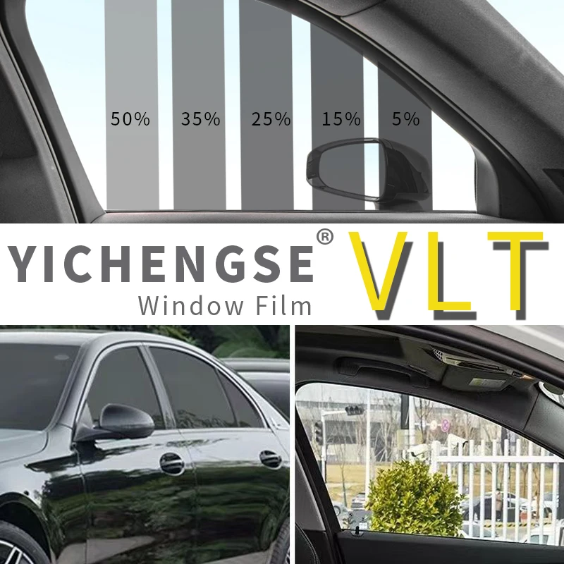 50cmX300cm VLT 5%15%25%35%50% IRR80% UV99% Anti-glare UV Protection High Quality Nano Ceramic Solar Car Window Tint Film