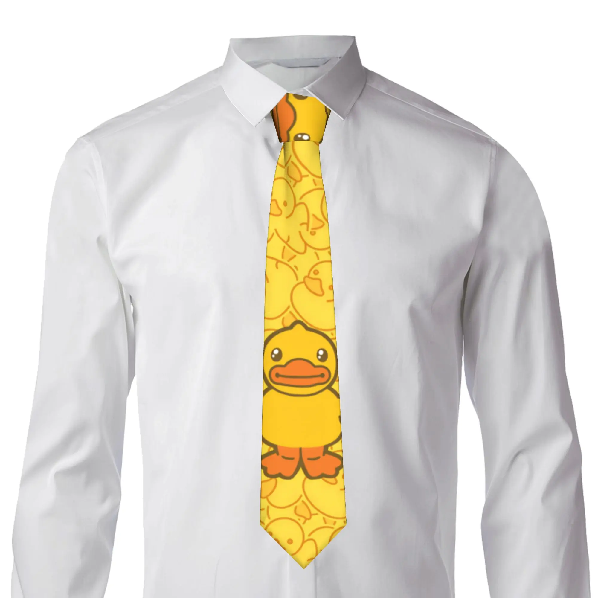 Cartoon Duck   Tie  Graphic Neck Ties Cute Funny Collar Tie Men Women Daily Wear Necktie Accessories