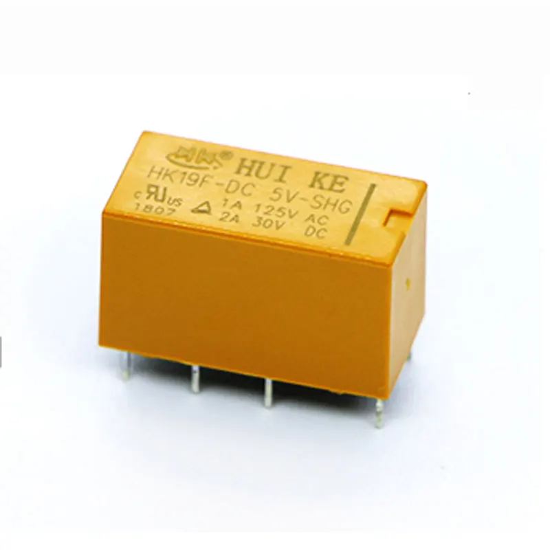 10PCS Coil DPDT 8 Pin 2NO 2NC Mini Power Relays PCB Type HUI KE HK19F HK19F-DC5V-SHG HK19F-DC12V-SHG HK19F-DC24V-SHG