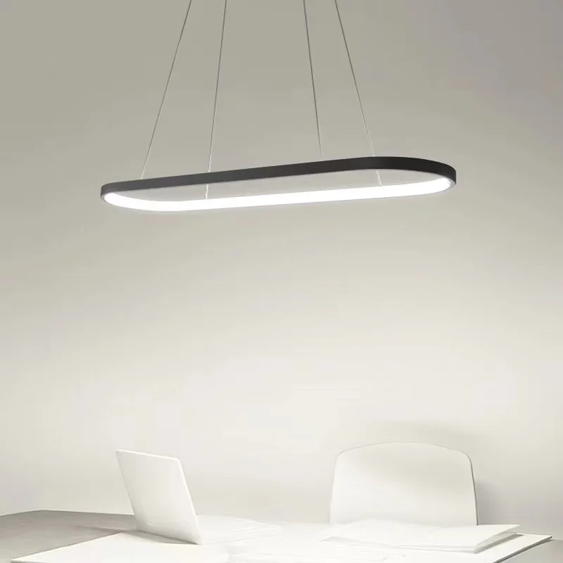 moderno e minimalista restaurante led lustre circular regulavel preto e branco hall cozinha quarto lustre decoracao para casa 01