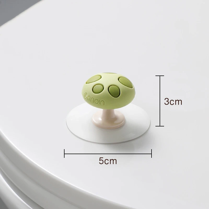 Mushroom Toilet Lid Lifter Closestool Holder Ring Flapper Lifting Device Bathroom Sanitary Adjustable Toilet Seat Lid Opener