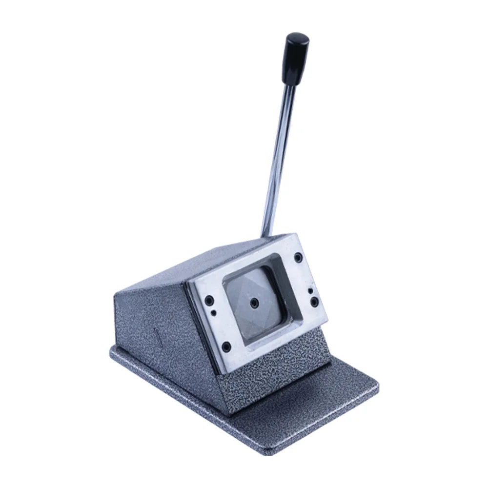50mm Square Paper Cutter Actual Cutting Size 60mm Punch Button Hand Press Square for Button Making Scrapbooking Paper Crafting