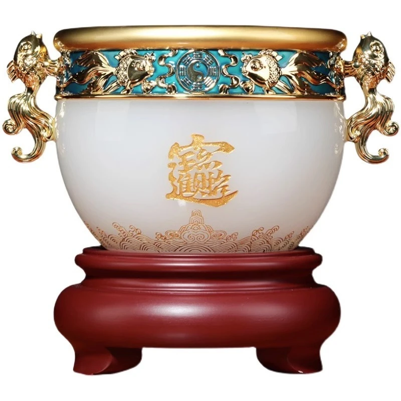 

Lucky glass cornucopia blessing office handicraft ornament