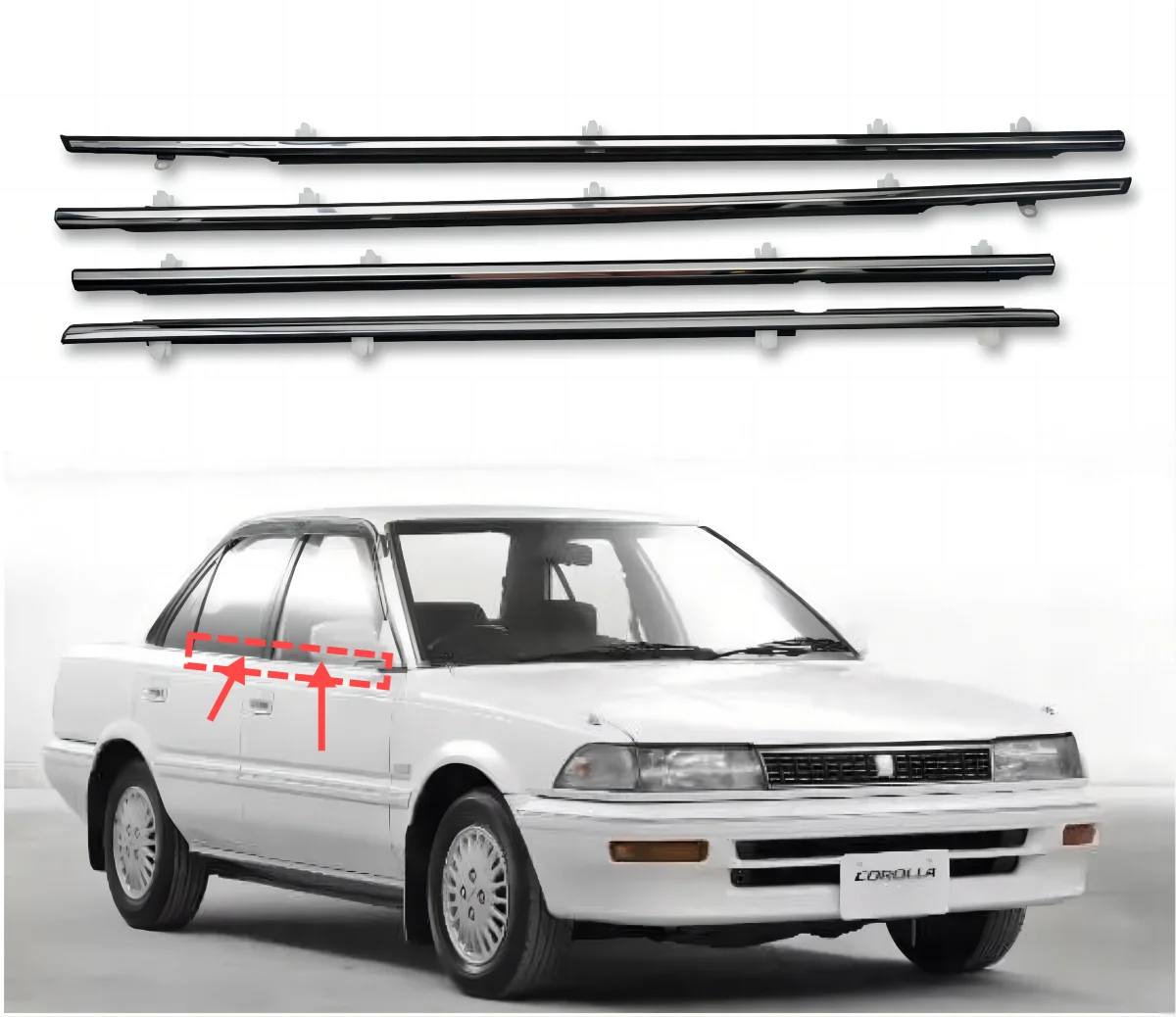 

Автомобильная уплотнительная лента для окна автомобиля, дверная уплотнительная лента для Toyota Corolla AE100 1991-1998 гг.