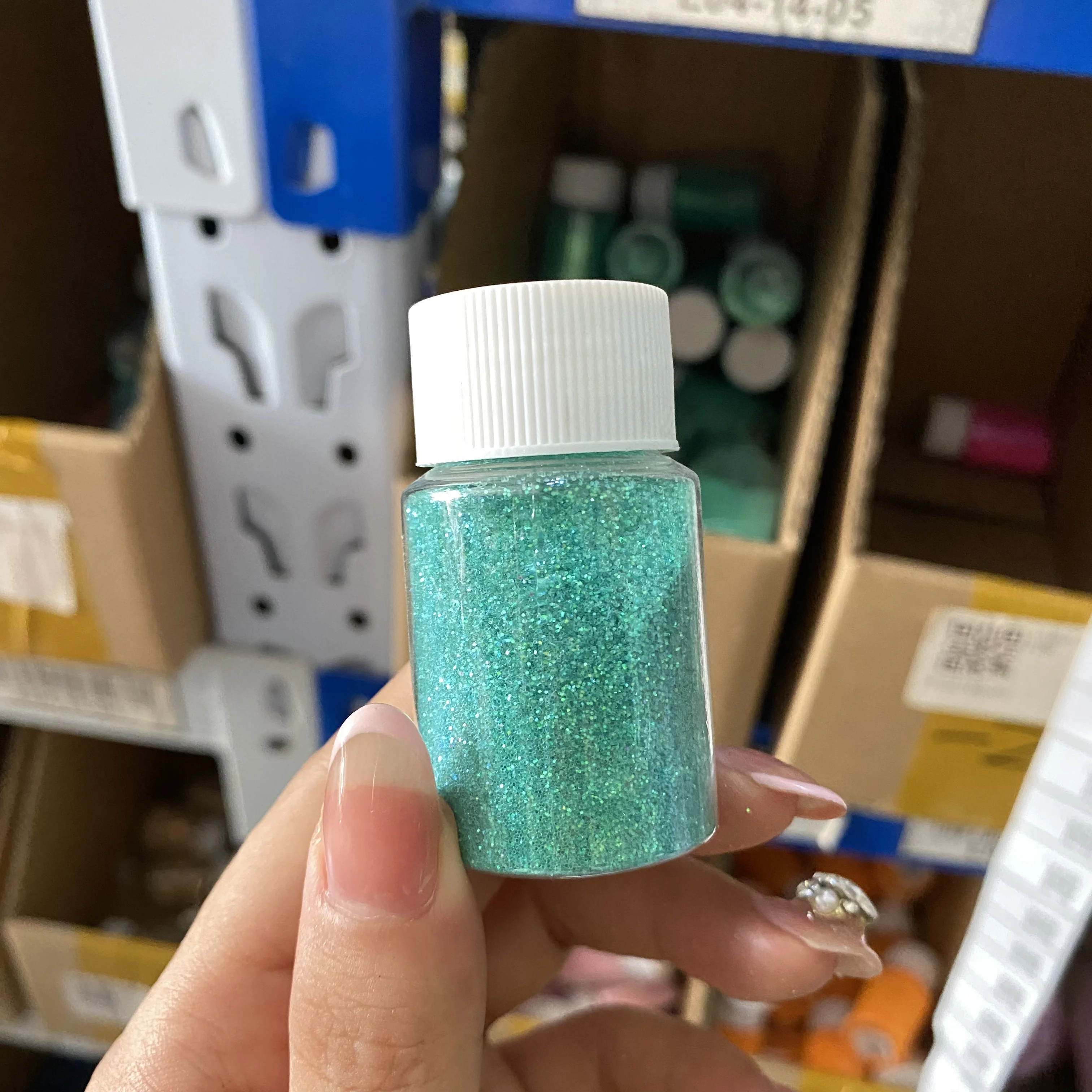 Poudre de Paillettes Blanches Fine, Super Brillante Holographique, Suger de Sable, Pigment Aurore Iridescent, 0.2mm, Poudre Fine 0,2mm-1/128 x, 18 Couleurs