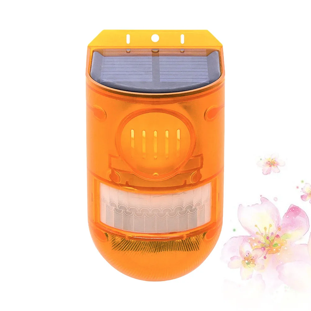 Solar Warning Light Multifunctional Ip65 Waterproof Outdoor Anti-Theft Alarm Lamp Sensor Farm Construction