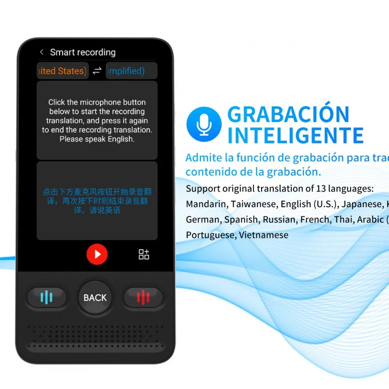 

Многоязычный голосовой переводчик для синхронного диалога, беспроводные умные наушники-переводчики