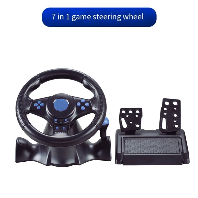 B04B-7-In-1 Racing Game Steering Wheel Grip For Switch/ 360/ One/PC/PS4/PS3/Android Game Steering Wheel