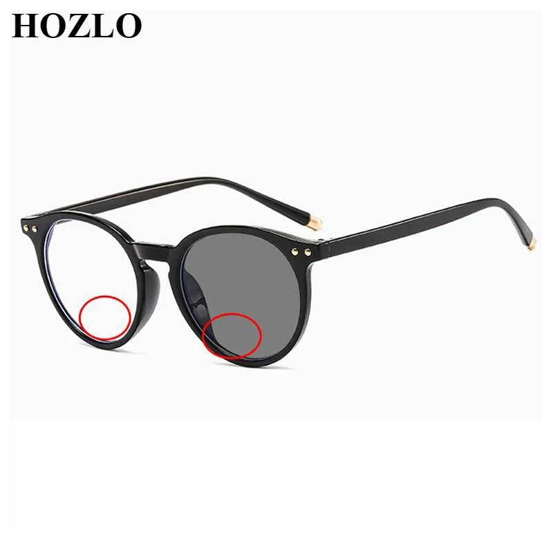 

Men Photochromic Bifocals Reading Sunglasses Women Look Near Far Presbyopic Spectacles Magnifier Outdoor Fishing Sunglasses