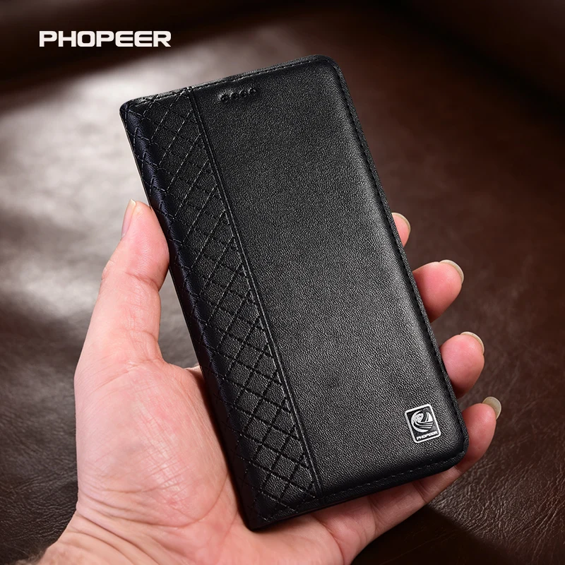 Luxury Genuine Leather phone Case for Asus Zenfone 12 11 10 9 8 7 6 5 Flip Pro Ultra Napa Pattern Inner Grid Phone Case
