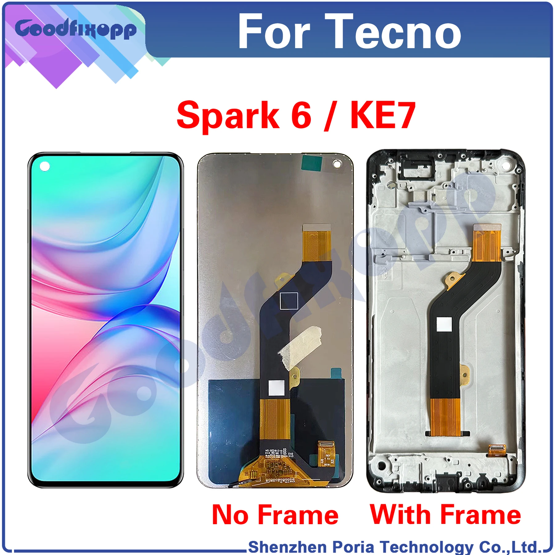 

Запасные части для ЖК-дисплея смартфона Tecno Spark 6 KE7 Spark6