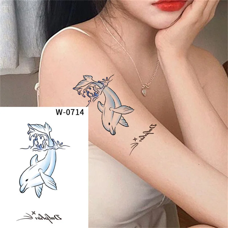 Waterproof Temporary Tattoo Sticker Colorful Stars Moon Love Tattoo Flash Tattoo Arm Female