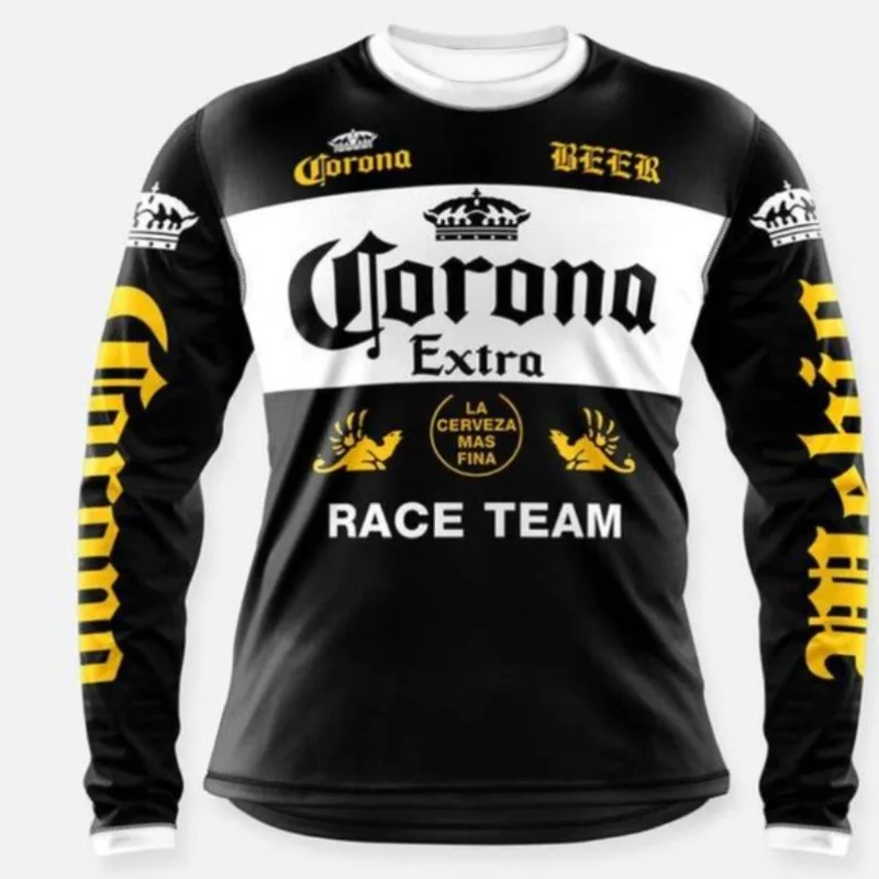 

Latest Highway Men's Mountain Bike Off Road Racing Long Sleeve Shirt Mtb Downhill Shirt Dh Breathable Quick Drying Sports Top