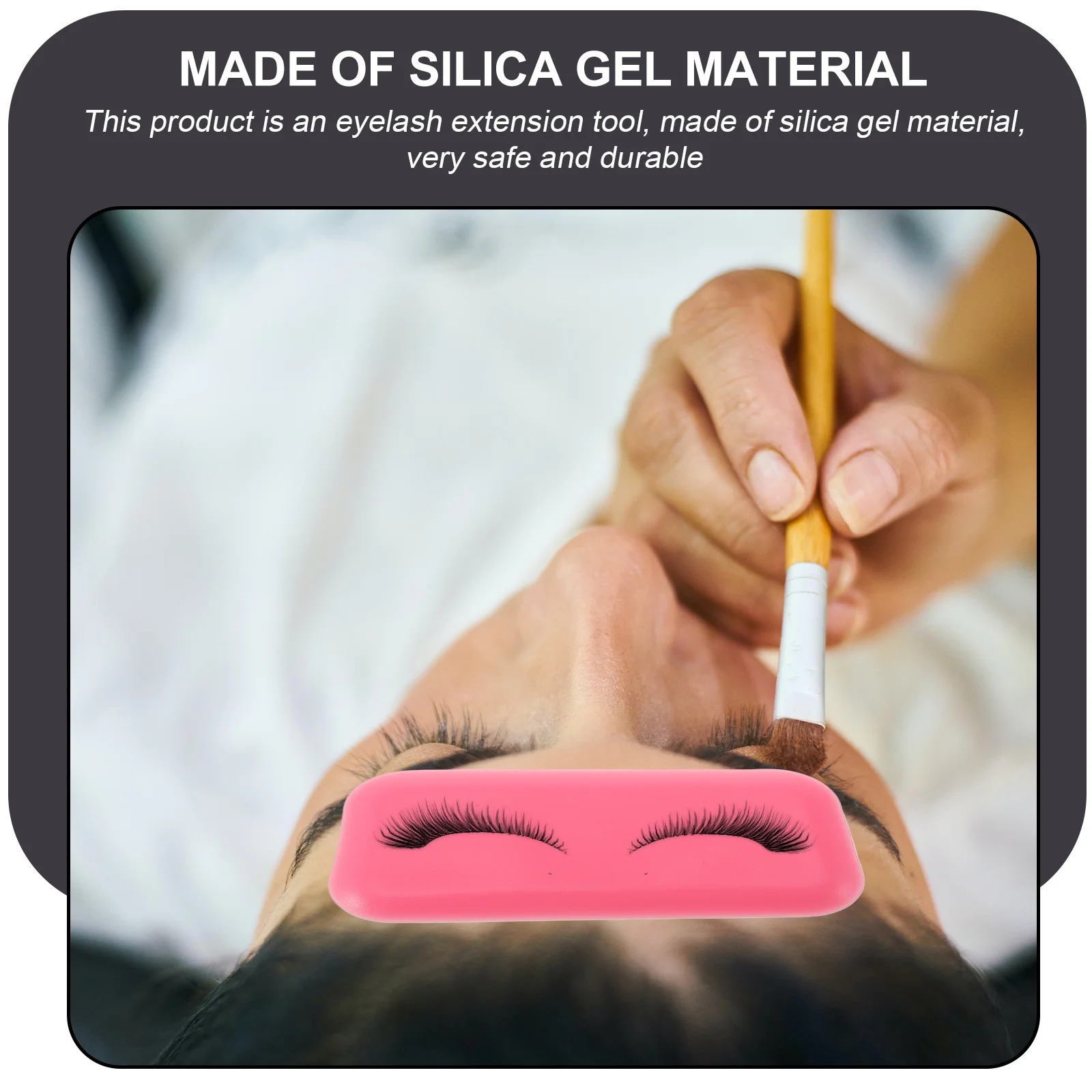 

4 Pcs Eyelash Spacer Silicone Seal Pad Pads Supplies Lift False Lashes Grafting Tools Extension Accessories for Extensions