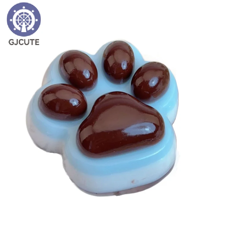 Soft Chocolate Cat Paws Stress Relief Decompression Toys Slow Rebound Pinching Cat Paw Toy Fidget Toy Kids Gifts