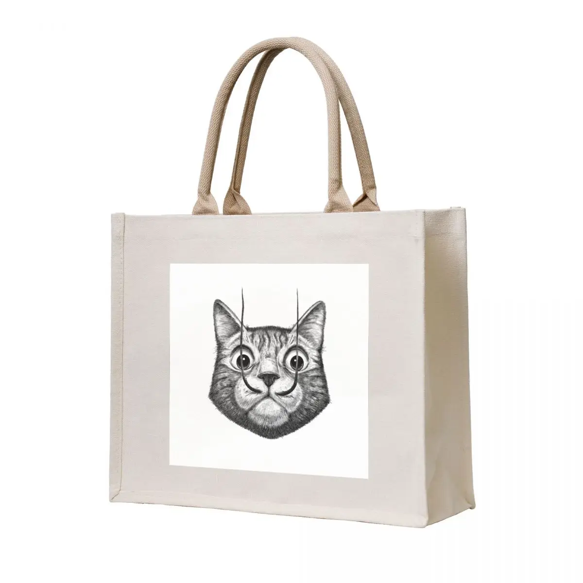 

Cat Dali Tote Bag custom bags tote bags men Women's beach bags bag for beach