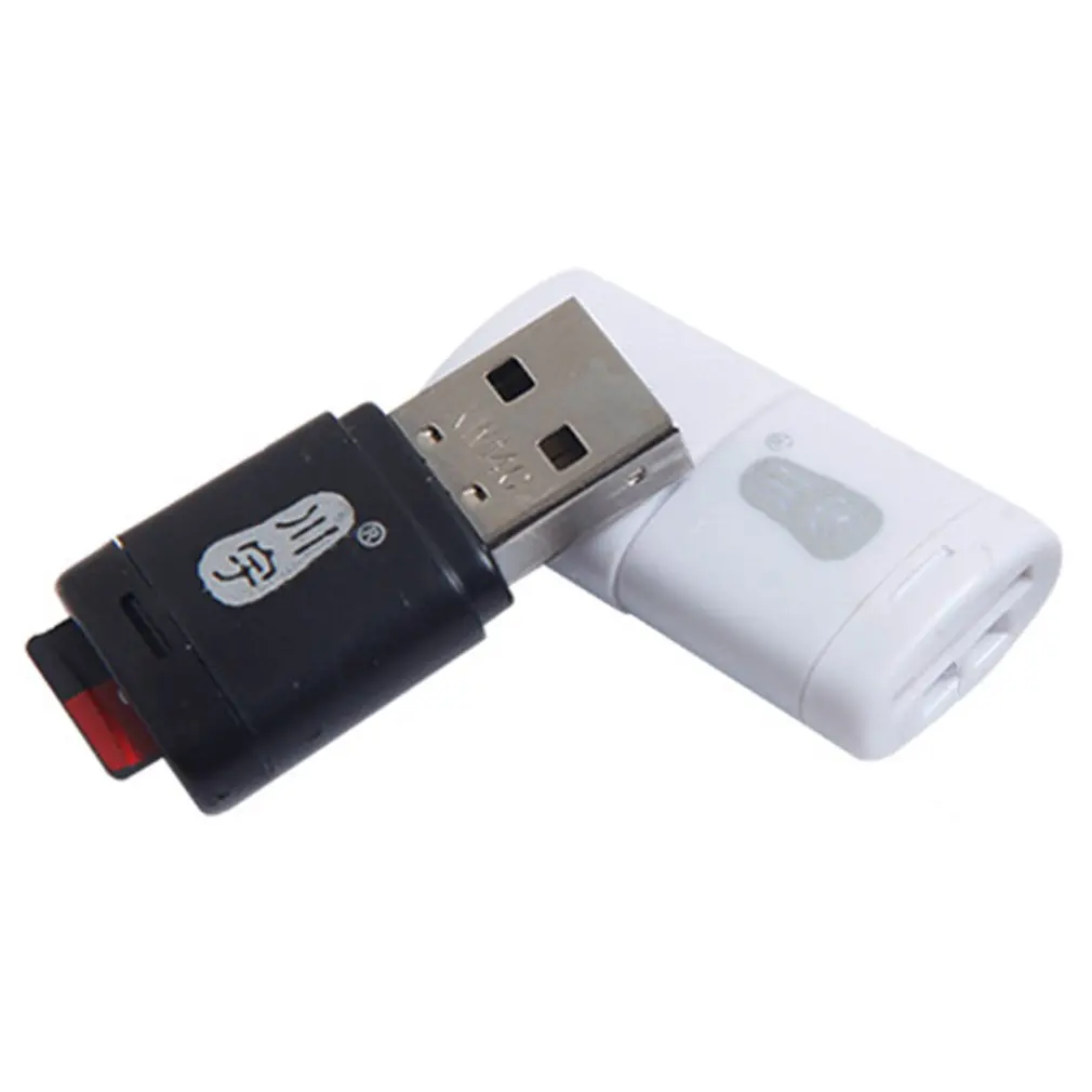 Micro SD Card Reader 2.0 USB High Speed Adapter with TF Card Slot C286 Max Support 128GB Memory Card Reader for Computer