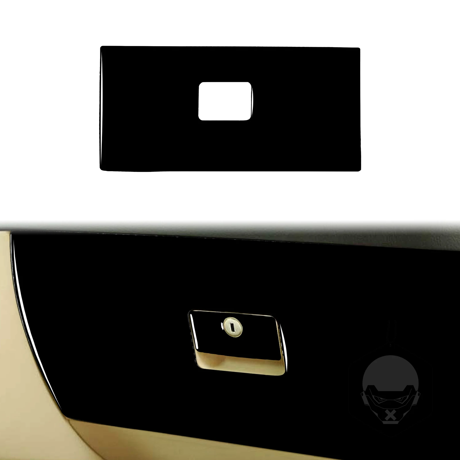 Black Plastic Copilot Storage Handle Panel Interior Trim Sticker For VW Golf 4 MK4 R32 Jetta Bora 1999 2000 2001 2002 2003 2004 view 4