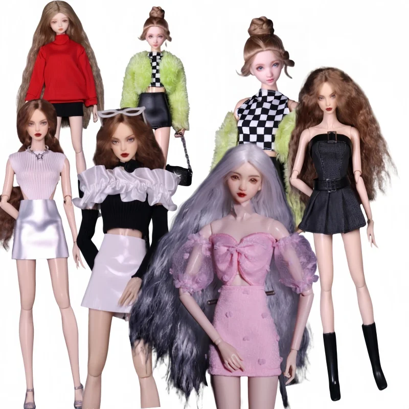 

﻿ New Arrival For 1/6 Bjd Doll Diy Clothes For 30cm Fashion Elegant Party Dresses Doll Casual Wears Princess Clothes No Doll