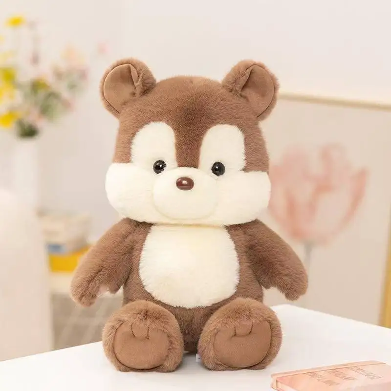 最新の森の動物人形かわいいぬいぐるみ手作り人形漫画アニメかわいい枕子供の誕生日プレゼント楽しい人形