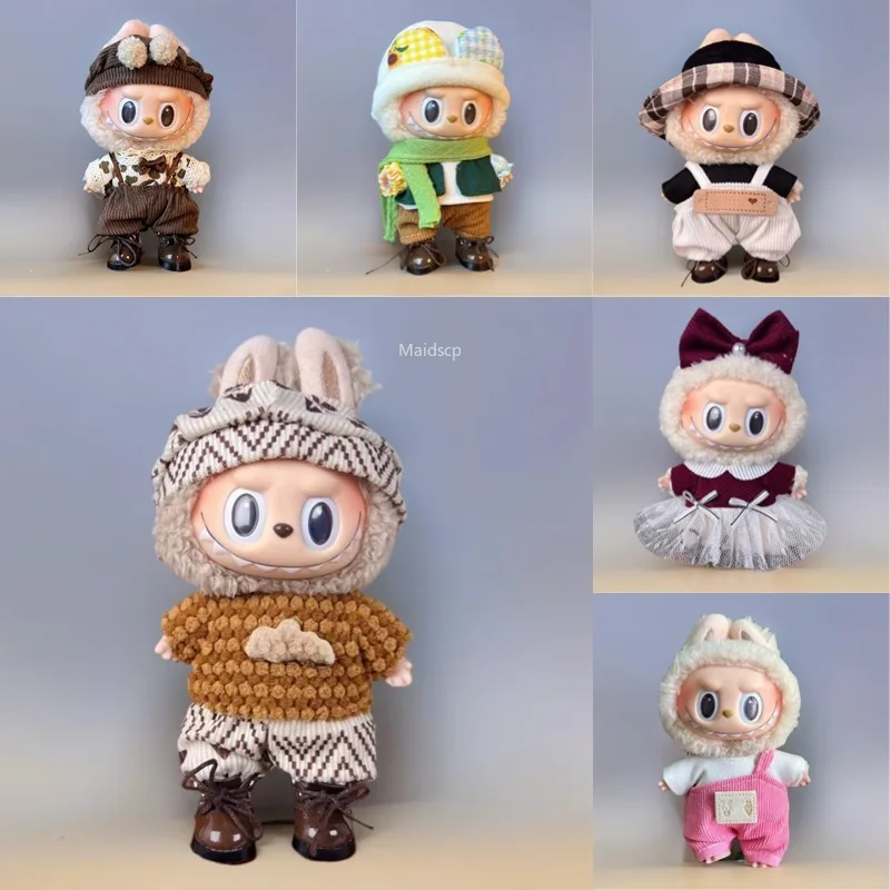 

Doll's Clothes DIY Dress Up Fashion Doll Accessories for 15-17cm Labubu V1 V2 Clothing Gift（no Doll No Shoes）