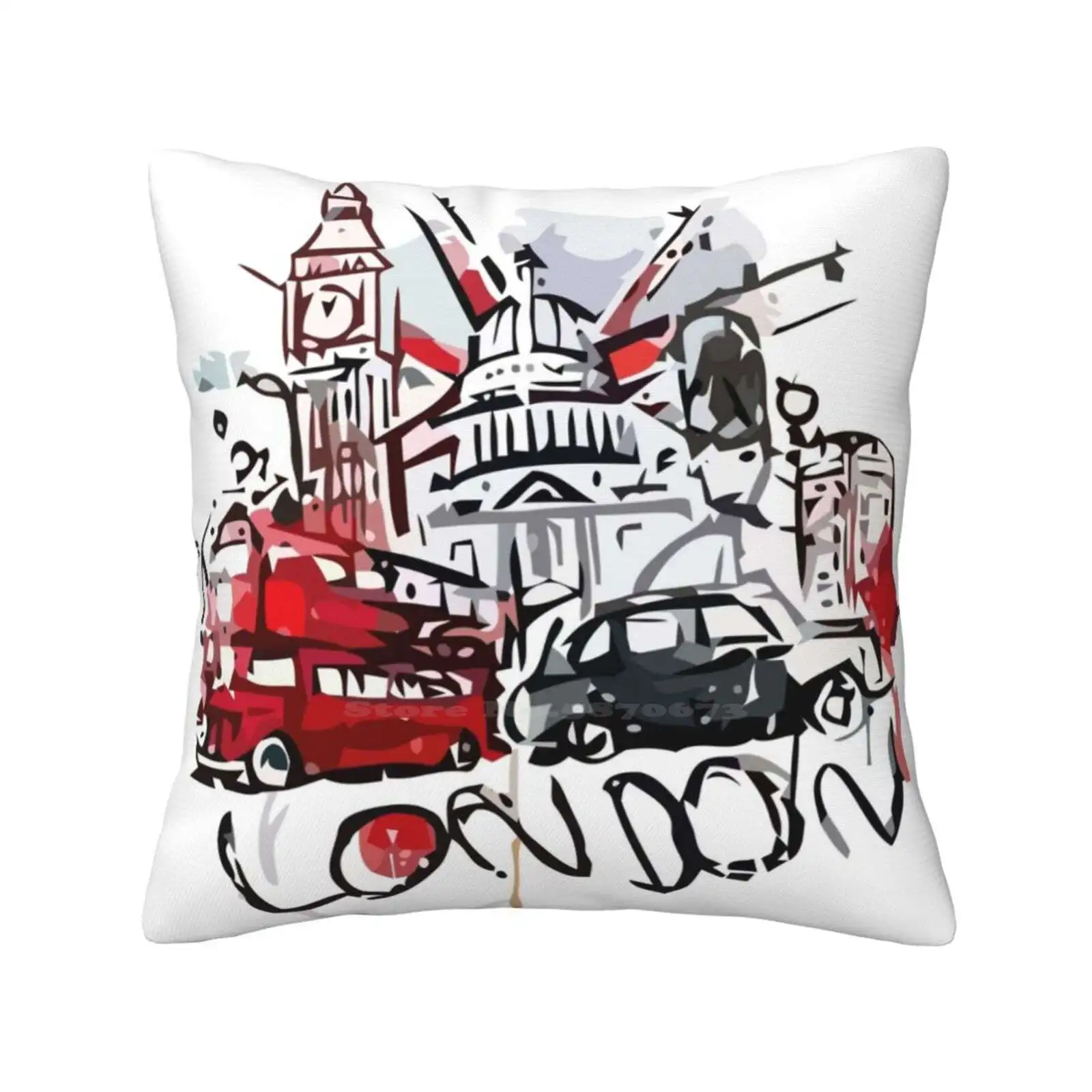 Addicted To London Soft Comfortable Pillowcase Addicted To London England London Bridge Big Ben Queens Guard British United