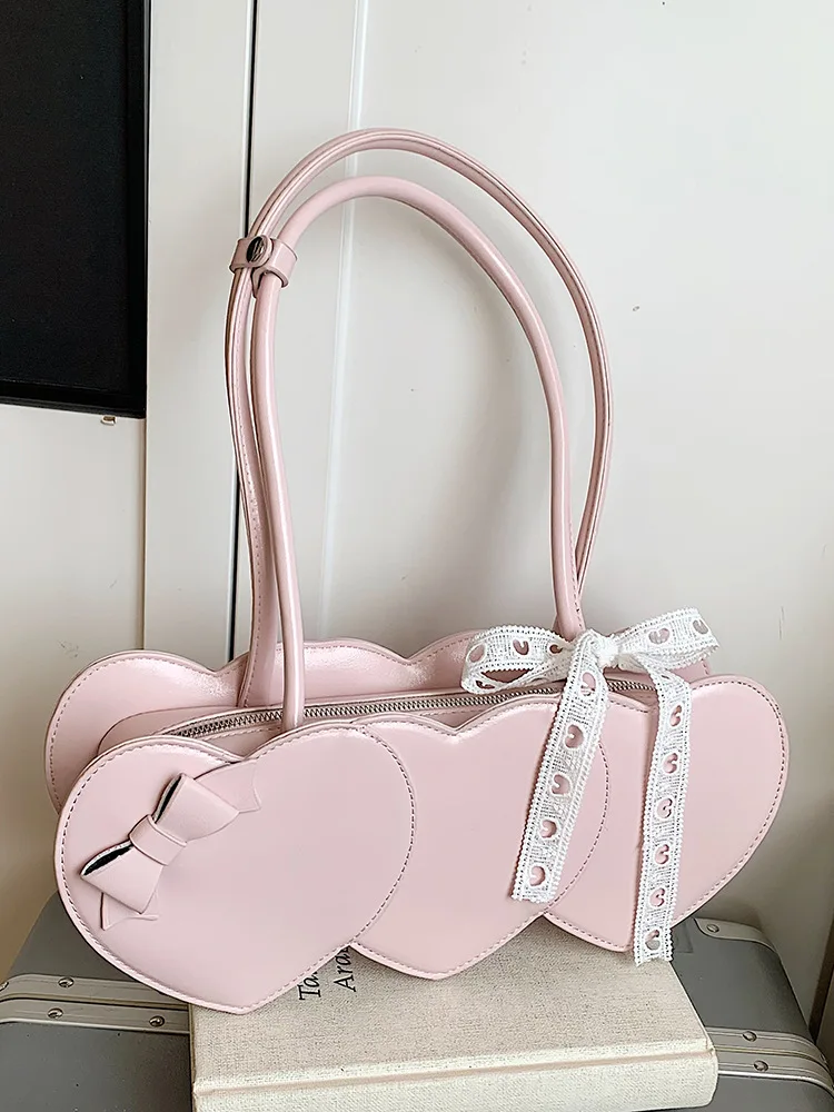 

Women's Bag Tote Crossbody Bow Female Handbag Luxury Bag High Quality PU Leather Day Clutch Purse