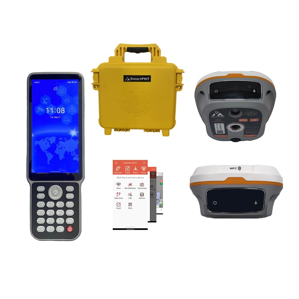 SmartPNT Factory Wholesale GPS Receiver30h Work 1-Year Warranty Free Technology Software Upgrade RTK Gnss Base and Rover