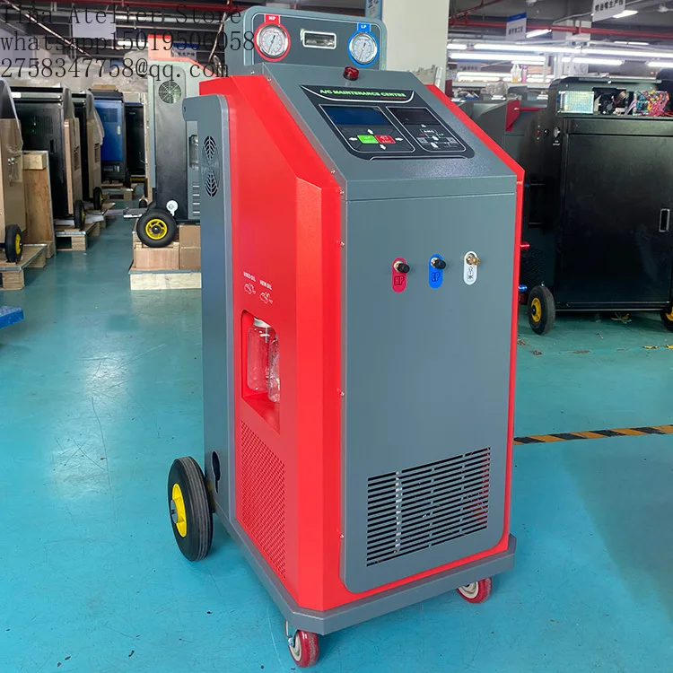 R1234yf  R134a Single System Fully Automatic Auto Refrigerant Recycling Flush Recovery Service AC G=as Charging Machine