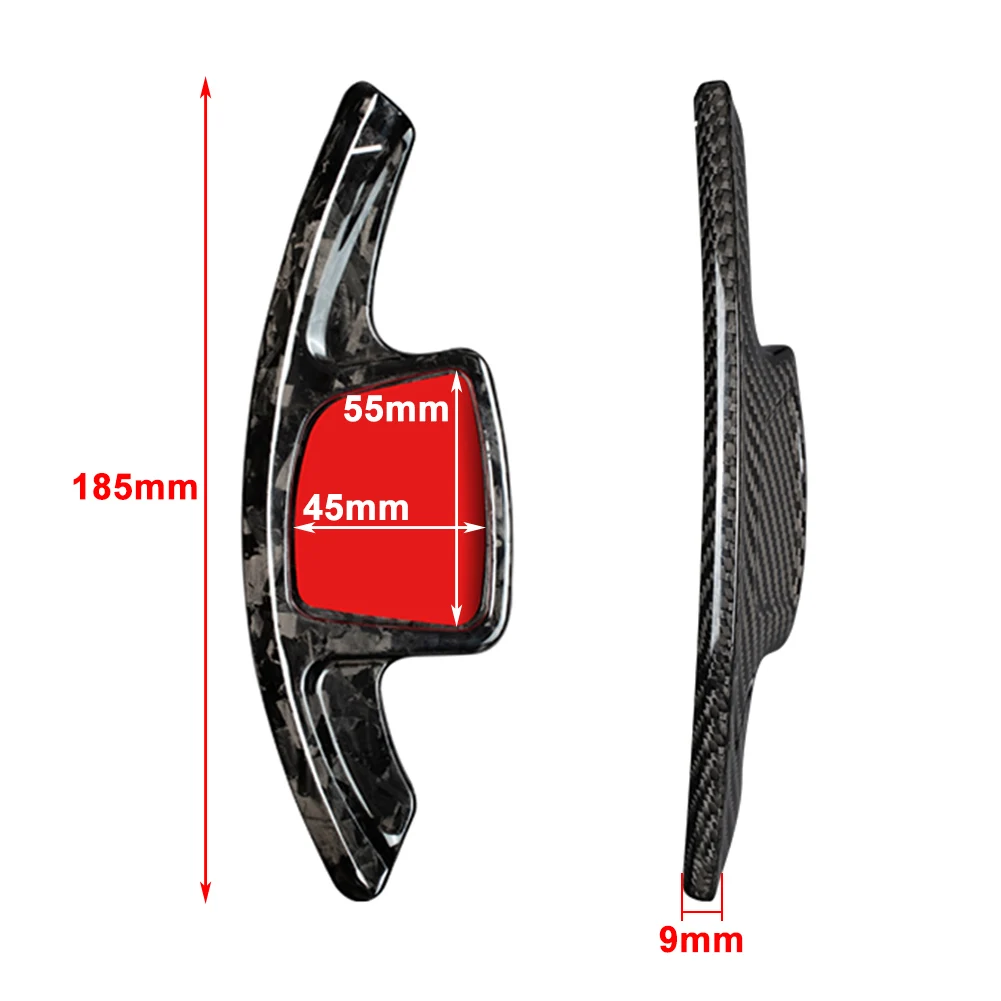Carbon Fiber Car Steering Wheel Paddle Shifter Extension For Audi A7 A6 C8 2019-2021 & A4 B9 S4 A5 2020-2021