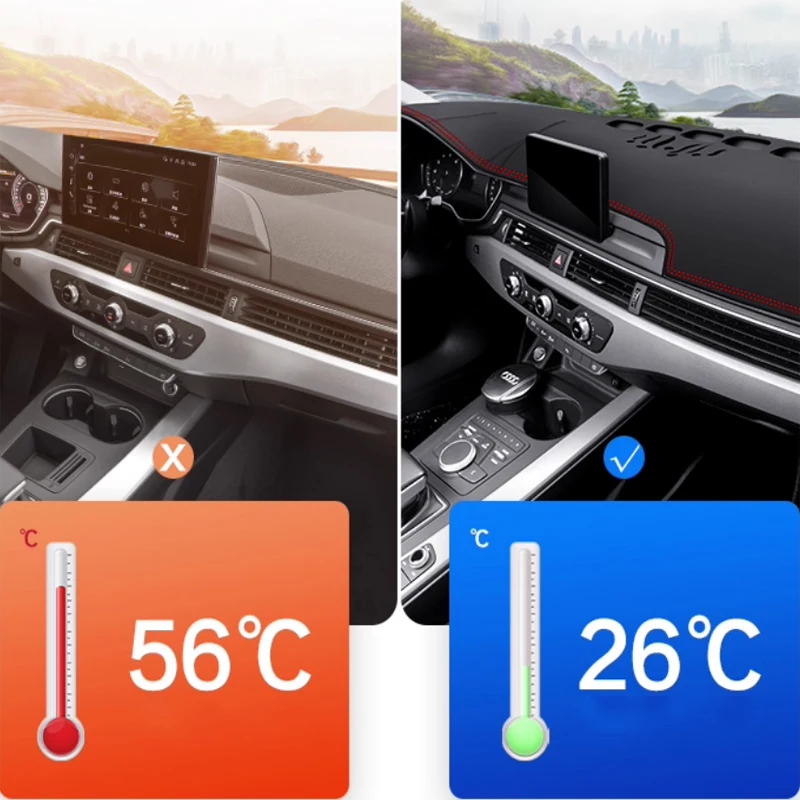 لشركة هيونداي سوناتا 2015-2018 9th/2020-2023 10th/2024-2025 11th حماية من الشمس ضوء تجنب وسادة التحكم المركزي لوحة القيادة جزء #2