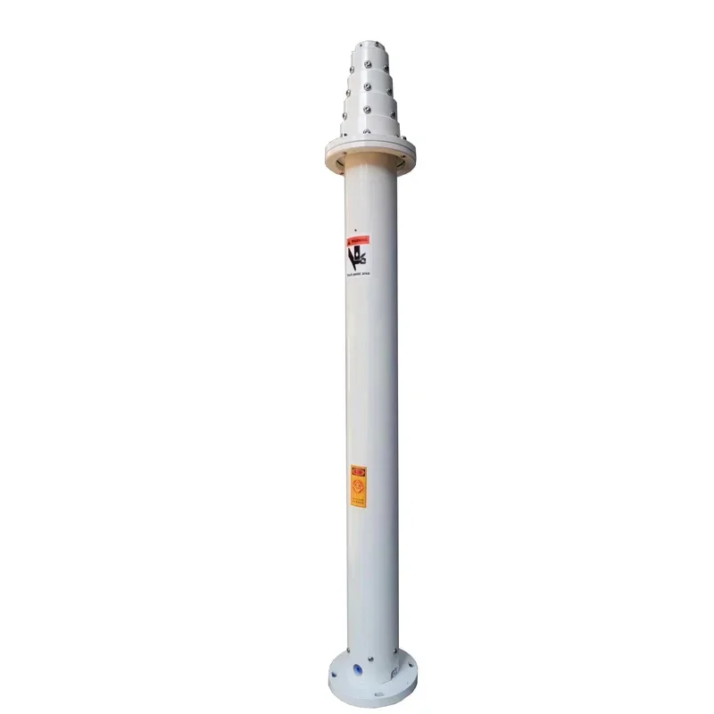 Mobile telecommunication pneumatic telescopic mast