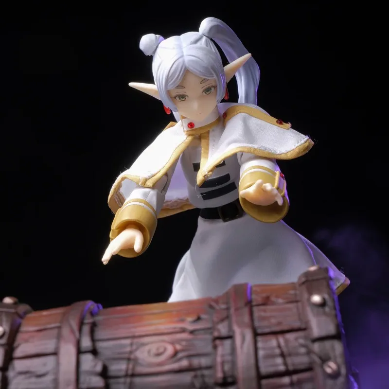 Handgefertigte 1/12 Maßstab Japanische Anime-Charaktere Umhang Kleid Cape Kleidung für 6'' SHF Frieren Actionfiguren Modell – Detail 3
