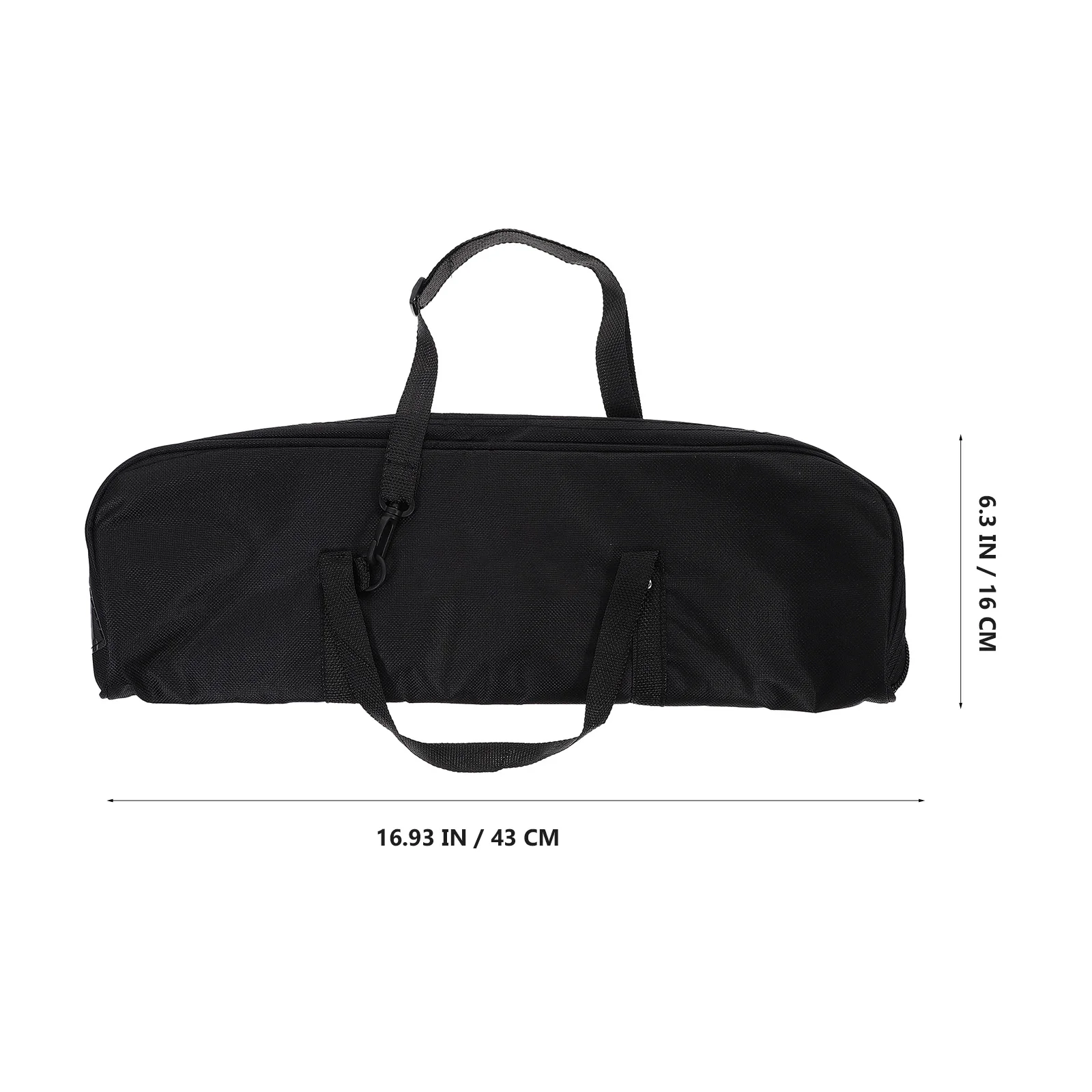 

32-Key Melodica Black Thickened Harmonica Storage Bag Zipper Portable Case For Organizing Durable Instrument Accessories