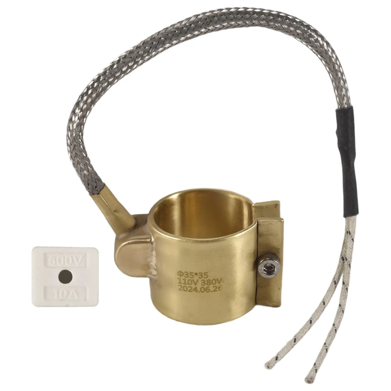 

Flash Trend 110V 380W 35Mmx35mm Injected Mould Heating Elements Brass Band Heater For Injection Molding Machine