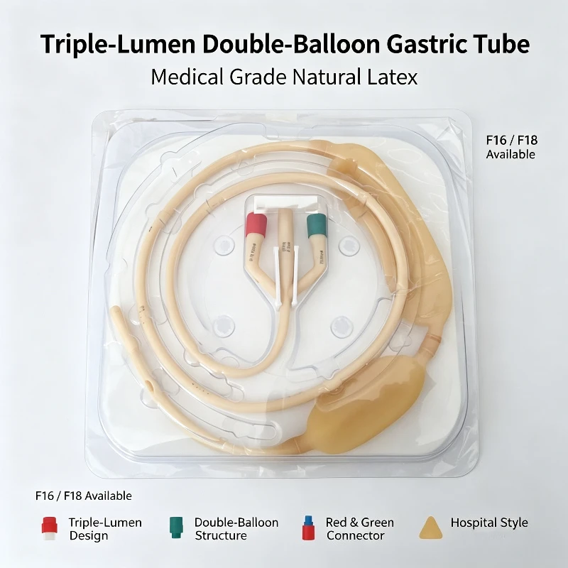 Triple Lumen Dual Balloon Latex Tube Two Bladder Sealing Hose for Lab Pressure Demo Model Plumbing Trainer Non Medical Use