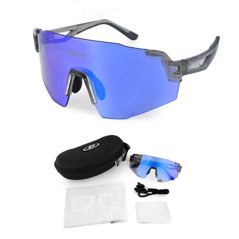 

Photochromic Cycling Sunglasses UV400 – Auto-Tinting Lenses for Day/Night Riding, Lightweight Anti-Fog & Windproof Eyewear for