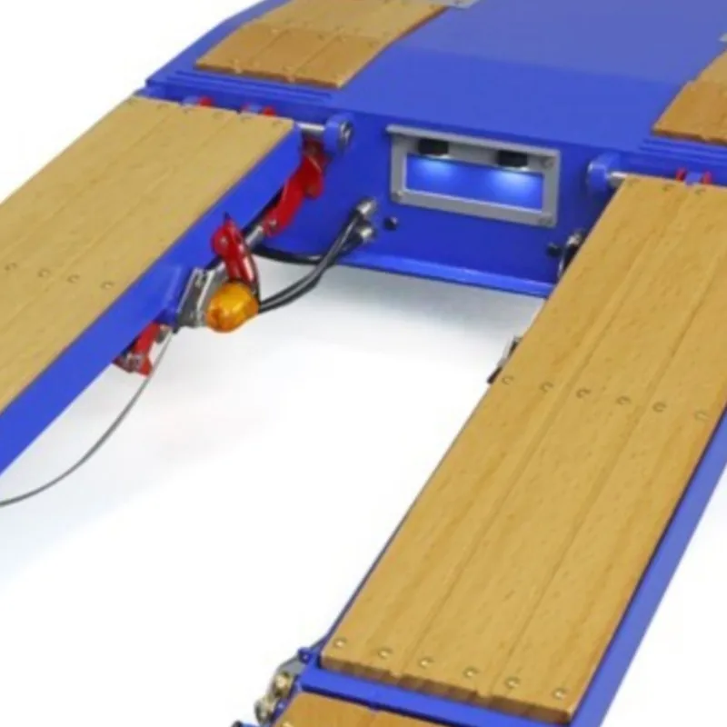 LESU 1/14 Metal RC Trailer with Light Module Hydraulic Electronic Lifting Painted Finished Engineering Vehicle THZH1510