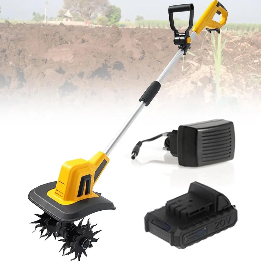 

Portable Electric Garden Tiller, 22cm Wide, 16cm Deep Tilling Capability