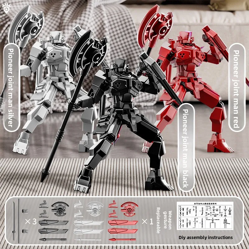 

Lucky 13 New Figure Magnetic Shield Armor Soldier Multi-joint Movable Doll Assembly Toy Mecha Model Ornament Boy Gift