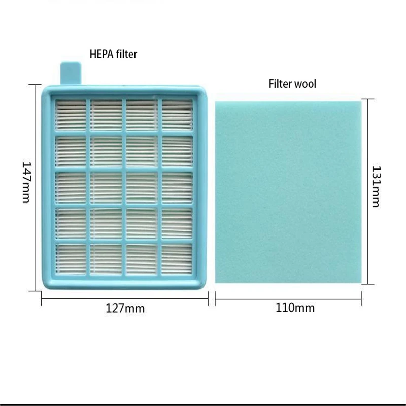3 Set Hepa Filters For  FC8470/FC8471/FC8472/FC8473/FC8474/FC8476, Replacement Vacuum Cleaner Spare Parts Accessories