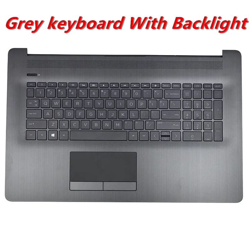 

NEW Original Laptop Palmrest Upper Case With Touchpad Backlit Keyboard For HP 17-BY 17-CA L22750-001 US