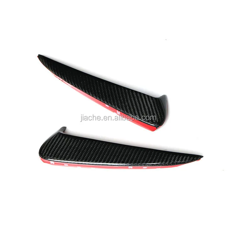 2 PCS In Fibra di Carbonio Paraurti Posteriore Decorazione Air Vent Trim Per Mercedes Benz Classe C W205 C205 C200 C43 AMG 2 Porte 2015-19