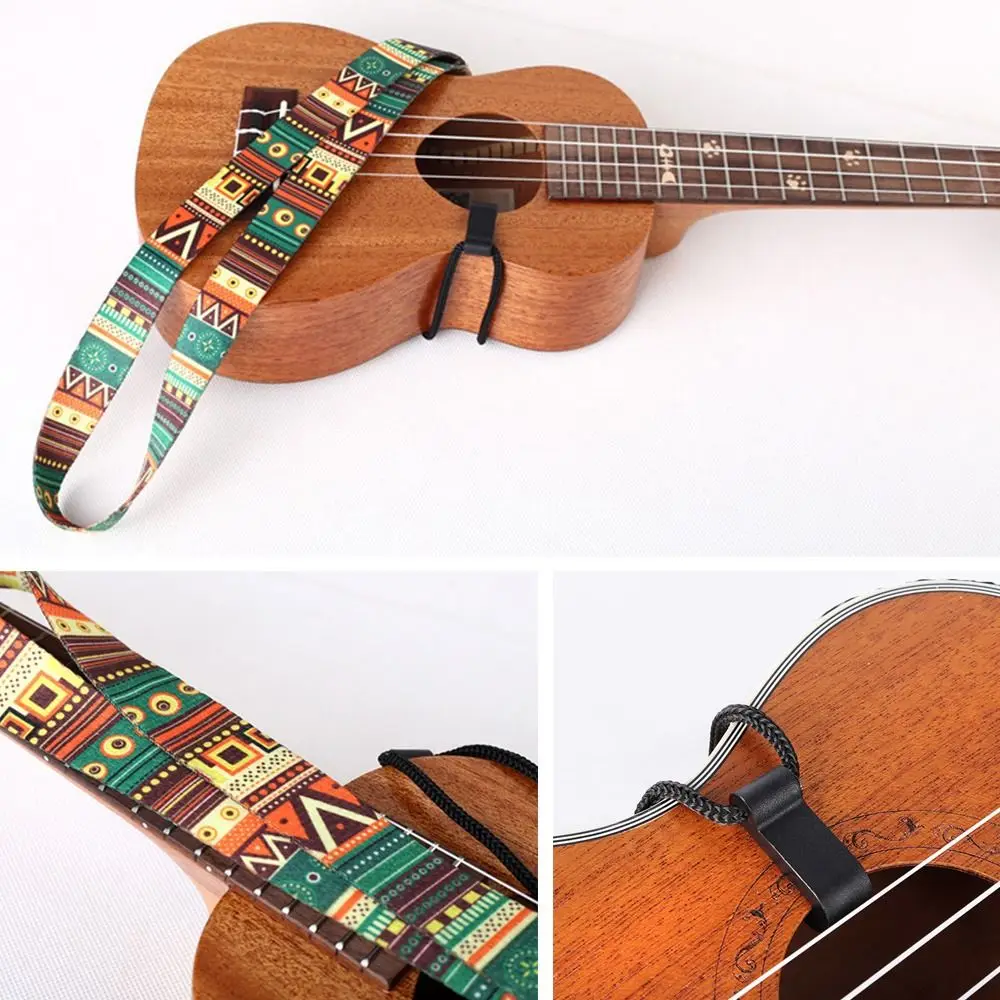 Adjustable Guitar Strap Portable Polyester Ethnic Style Guitar Accessories Ukulele Strap Guitar