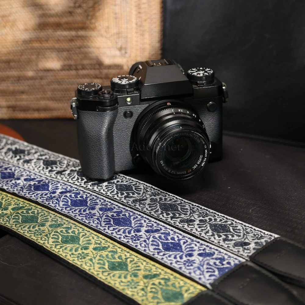 Camera 40mm Width Adjustable Embroidery Universal Cross Body Micro Single Photography Shoulder Strap DSLR Digital Camera Strap