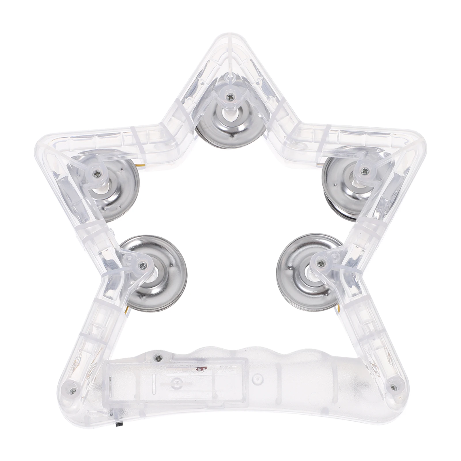 Knipperende tamboerijn Vijfpuntige ster Led-handpercussie-instrument Lichtgevende feestartikelen voor volwassenen Kinderen Dansvloer rekwisieten