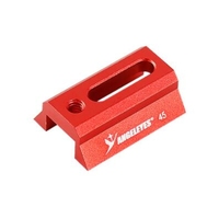 Agnicy 45mm Star Guide Mirror Small Dovetail Plate Dovetail Slot Red & Black Telescope Astronomical Accessory